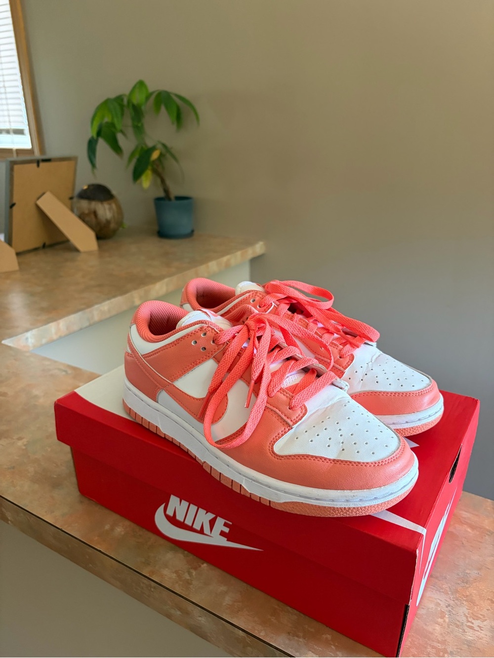 Nike Women’s Low-Top Sneakers in Coral White
